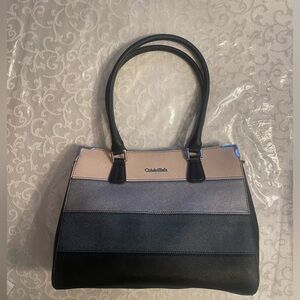 Calvin Klein Striped Shoulder Bag- used